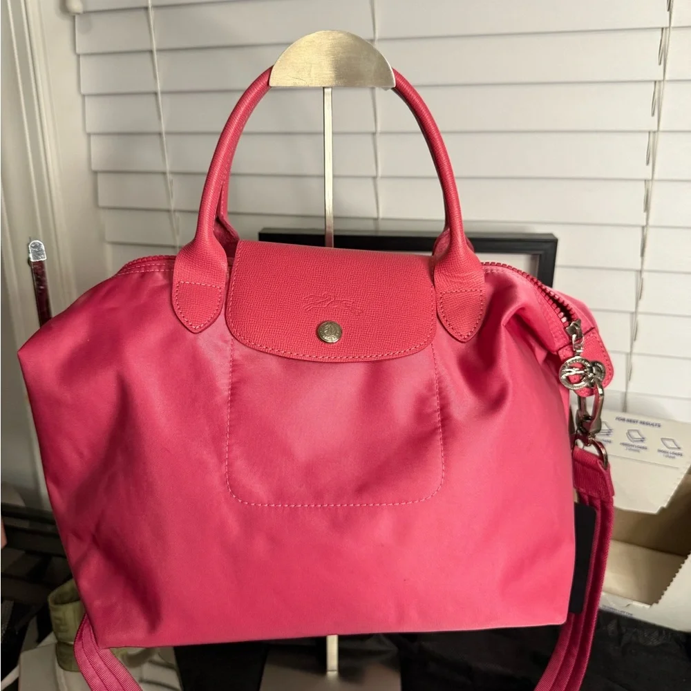 Longchamp Vibrant Pink Tote Bag - Picture 1 of 6